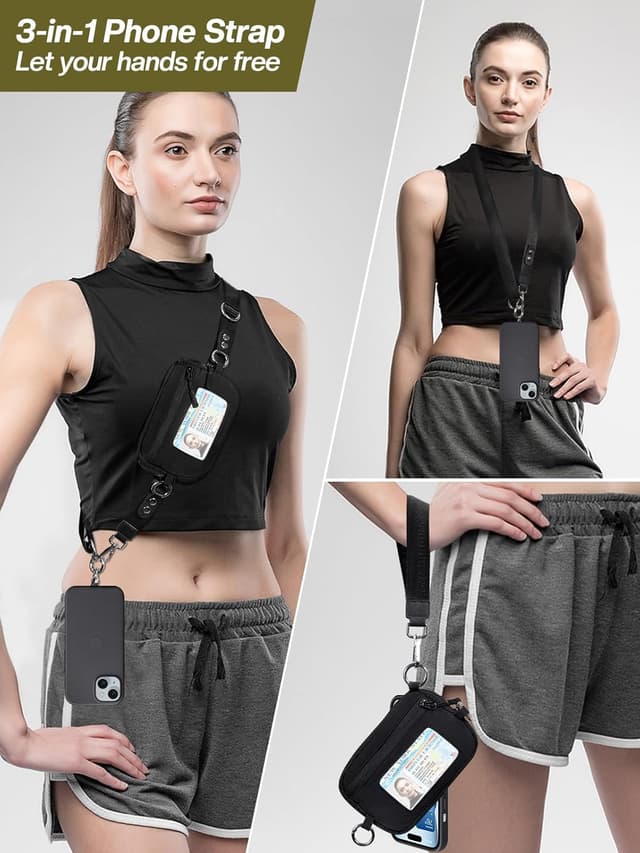 Thumbnail 1 de Tiostep Clip and Go Strap Phone Wallet with RFID