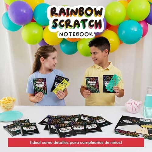 Thumbnail 7 de BONNYCO Cuadernos para Rascar Rainbow 16 Sets