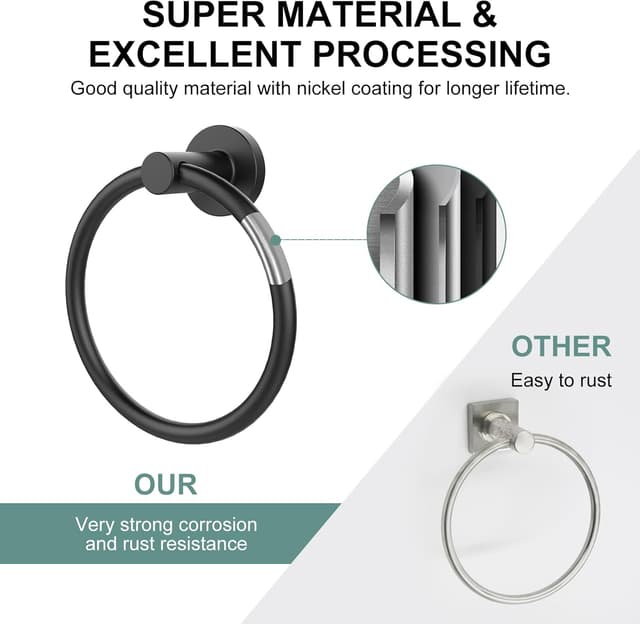 Detalle 2 de Towel ring setSail stainless steel