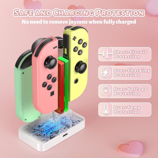 Detalle 2 de Ladestation für Switch Controller 4 Joy-Cons