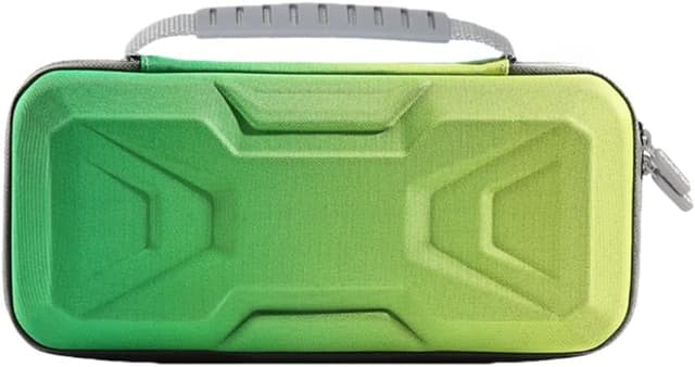 Detalle de Carry Case for Nintendo Switch 2 (2025) – Shockproof Hard Case Travel Bag with Storage for Console, Accessories & 20 Game Cards (Blue-Green Gradient)