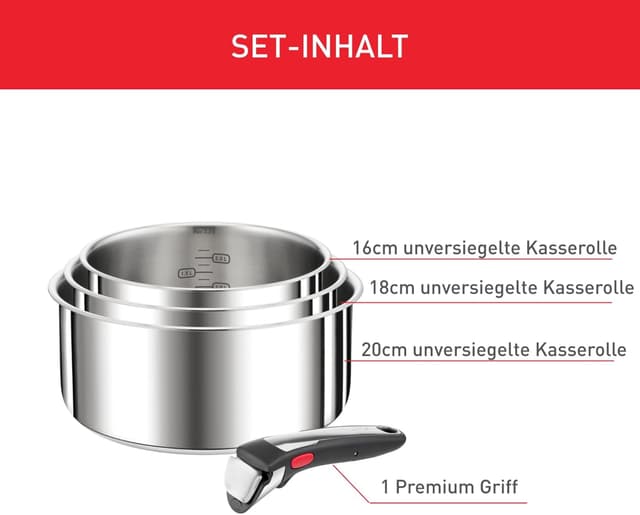 Thumbnail 2 de Tefal Ingenio Preference On 4‑teiliges Kasserollenset