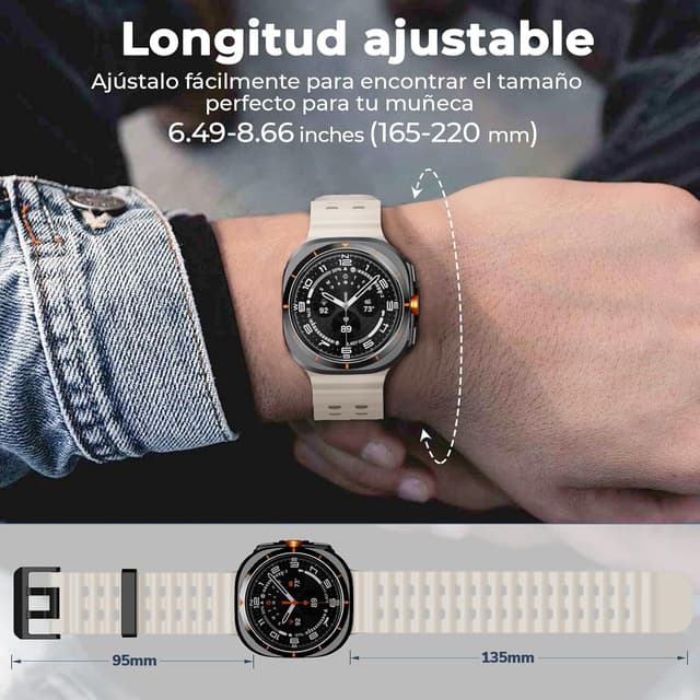 Detalle 2 de NotoCity Correa de Silicona para Samsung Galaxy Watch Ultra