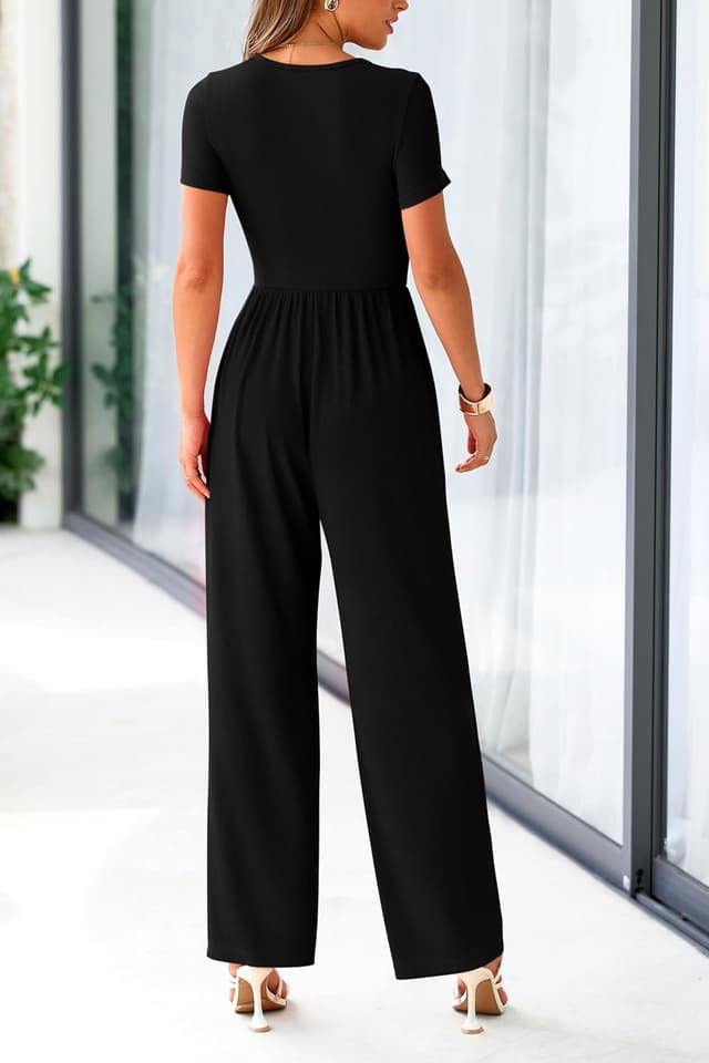 Thumbnail 1 de PRETTYGARDEN Jumpsuit Wide-Leg Romper ๐