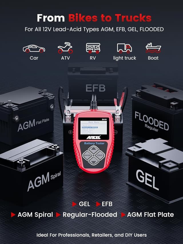 Thumbnail 4 de ANCEL BA101 Comprobador 12V 100-2000CA