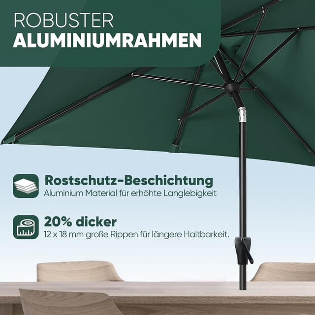 Detalle de Alu-Sonnenschirm 210 × 140 cm von Sekey