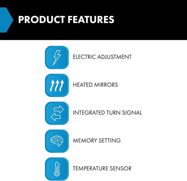 Thumbnail 1 de TRQ CH1320386 Power Folding Mirror 2008-2016