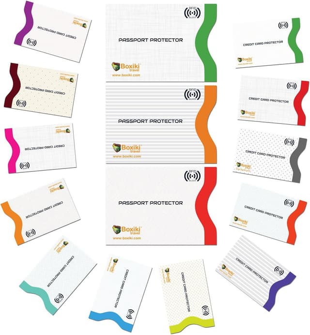 Imagen de Boxiki Travel RFID Blocking Sleeves 15-pack en OfertitasTOP