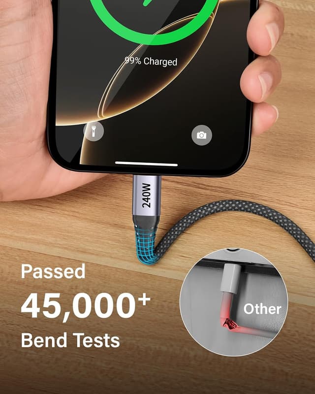 Thumbnail 4 de Ocetea 240W USB C Kabel Kurz 2er Set 0,3 m