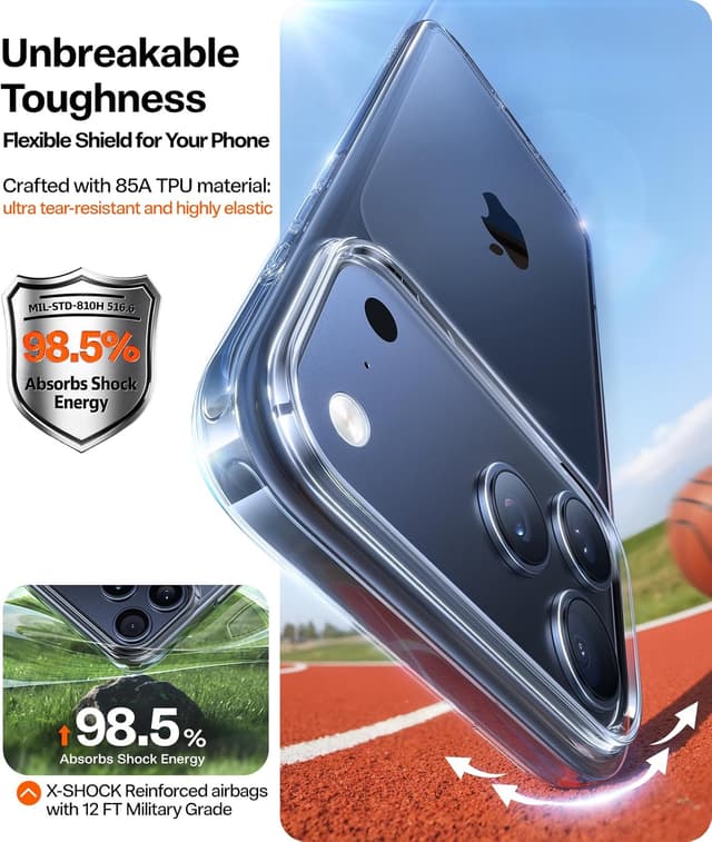 Thumbnail 4 de TORRAS iPhone 17 Pro Clear Case 0.04in