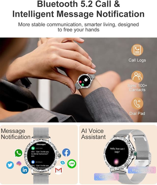 Detalle de Fitoncloud Diamonds 1.3-inch smartwatch
