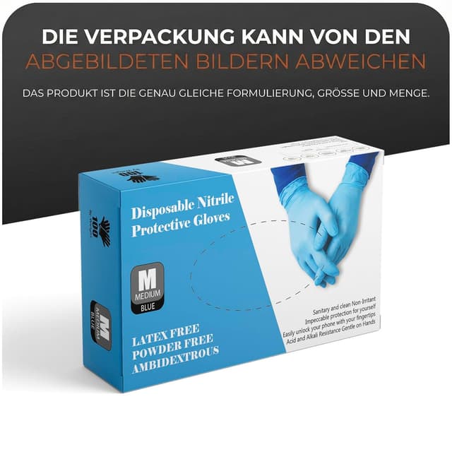 Thumbnail 1 de Nitrilhandschuhe für Lebensmittelqualität Blau