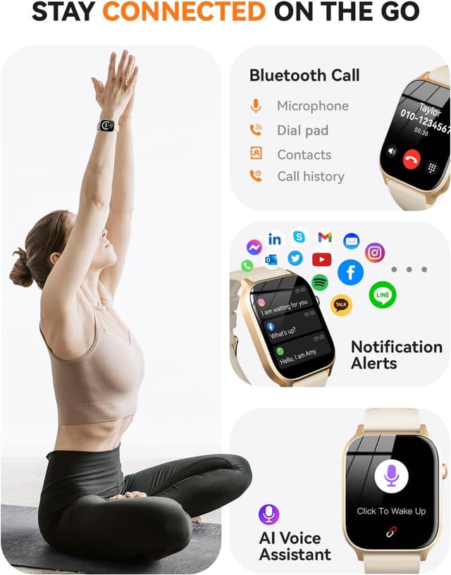 Detalle 2 de Gold 1.83 smartwatch with calling