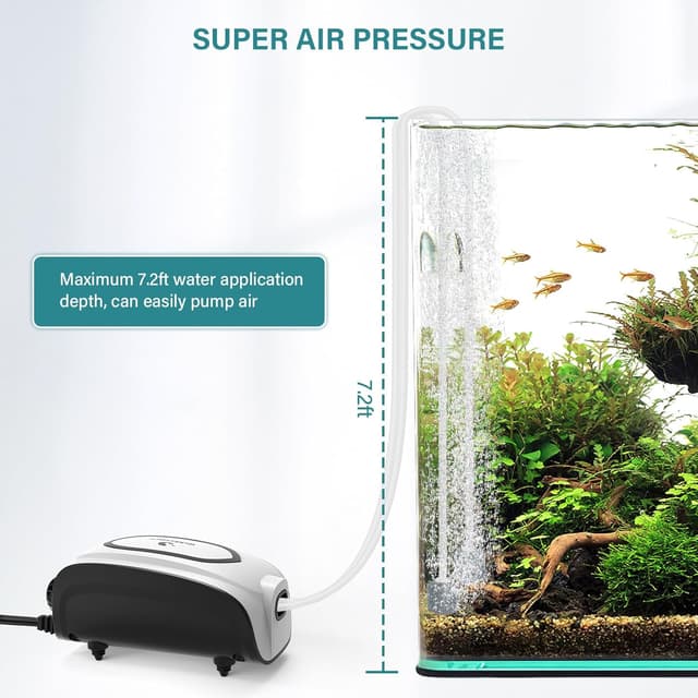 Thumbnail 4 de fishkeeper Bulleur réglable 358 L/H pour aquarium