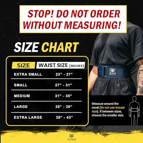 Thumbnail 1 de Titan Armour Premium Self-Locking Weightlifting Belt