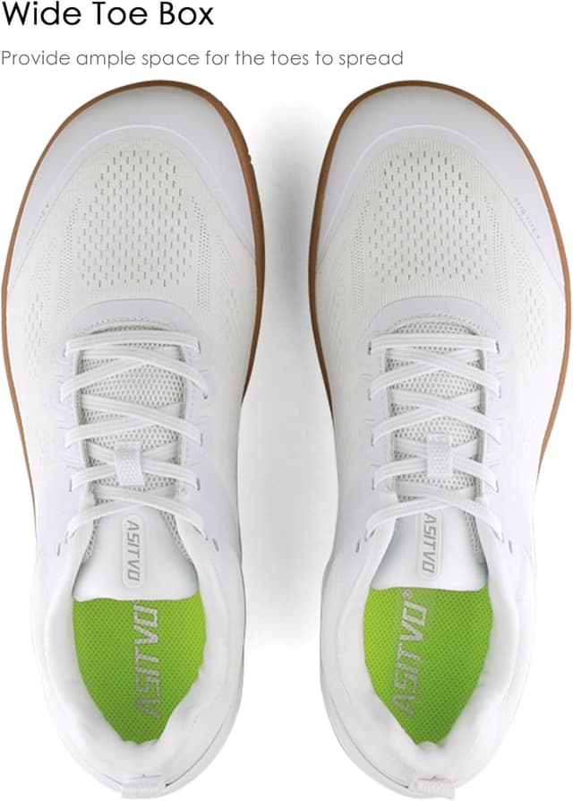 Thumbnail 3 de ASITVO Wide Barefoot Shoes for Men — Zero Drop Minimalist Gym Cross Trainers with Knit Upper