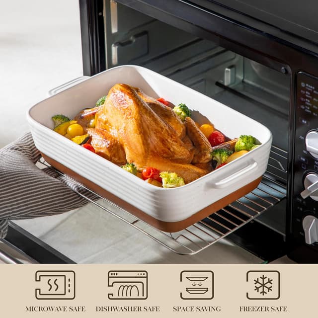 Detalle 2 de MALACASA TARA casserole bakeware set of 3