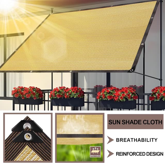 Detalle 2 de Toldo rectangular Verano 🌞 Red de sombra para jardín y terraza