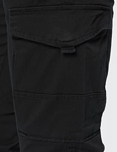 Detalle de JACK & JONES Jjipaul Jjflake AKM 542 Black: vaquero cargo negro con ajuste cómodo