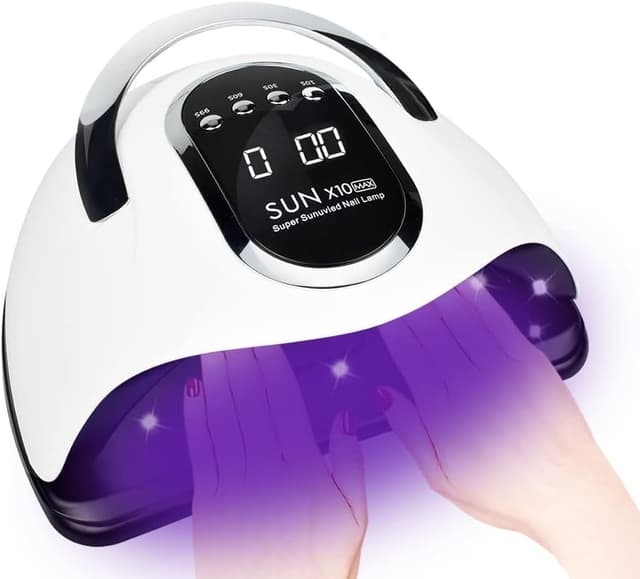 Detalle de BEENLE 280W UV LED Nail Lamp with 66 beads, automatic infrared sensor and 4 timer settings