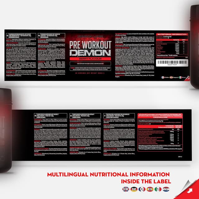 Thumbnail 4 de Pre Workout Demon BEERENGESCHMACK 360 g