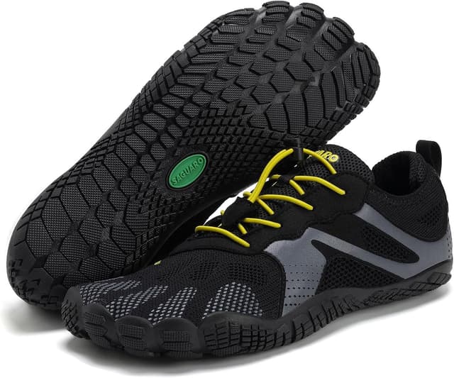 Detalle de SAGUARO Barfußschuhe für Herren und Damen – Outdoor Fitnessschuhe mit breiter Zehenbox, Gr. 35–48