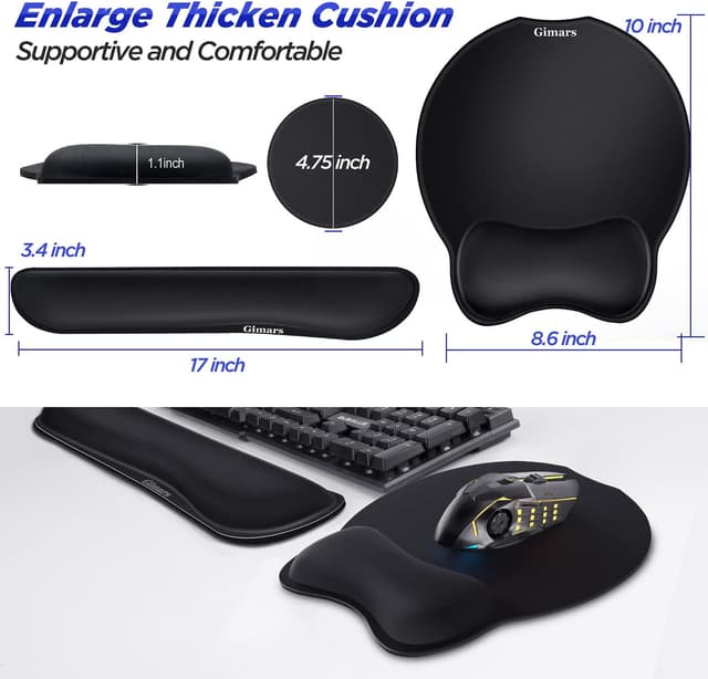 Thumbnail 6 de Gimars Alfombrilla ergonómica con reposamuñecas