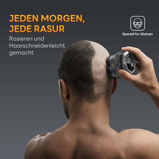 Thumbnail 6 de Glatzen Rasierer Herren DOAO Kopf-Rasierer für Glatze mit 6D-Schwimmkopf, IPX6, wiederaufladbar per USB‑C