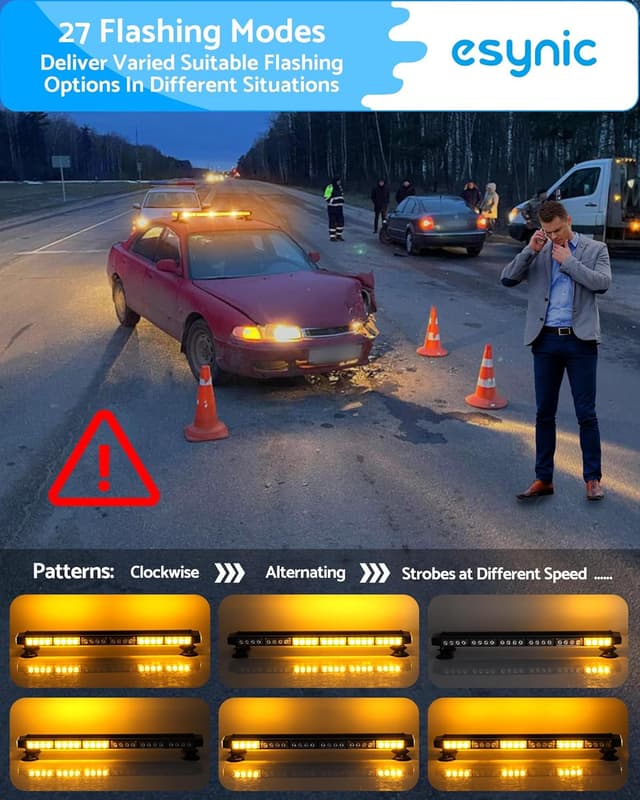 Detalle 1 de eSynic magnetic beacon light bar 71.5cm