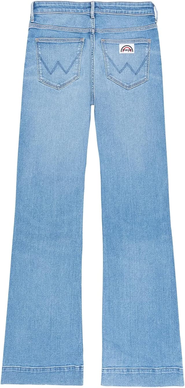 Detalle de Wrangler Women’s FLARE flared jeans in medium-stretch denim