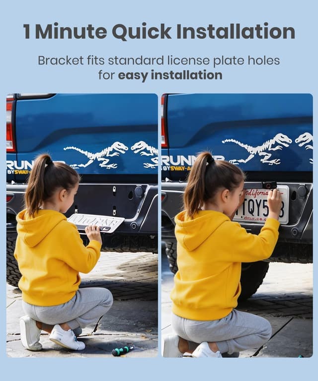 Detalle de AUTO-VOX 6 Inch Solar Backup Camera, 1080P