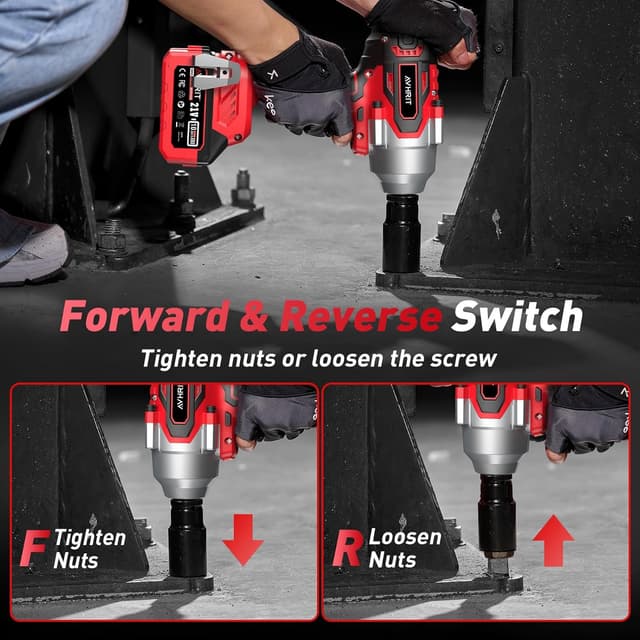 Thumbnail 5 de Avhrit 1/2in Cordless Impact Wrench 1106ft-lb