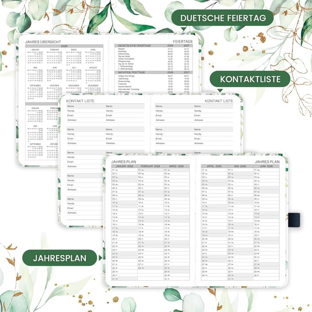 Thumbnail 4 de Taschenkalender 2026 A6 Wochenplaner 15,5×10,5 cm