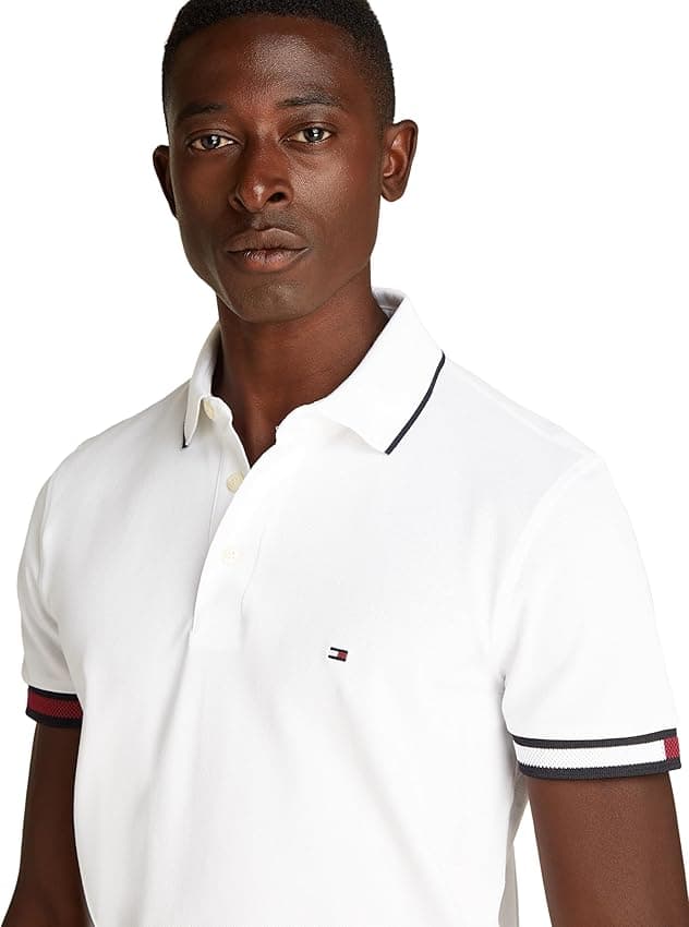 Thumbnail 4 de Tommy Hilfiger Polo Slim Fit L blanco 96% algodón