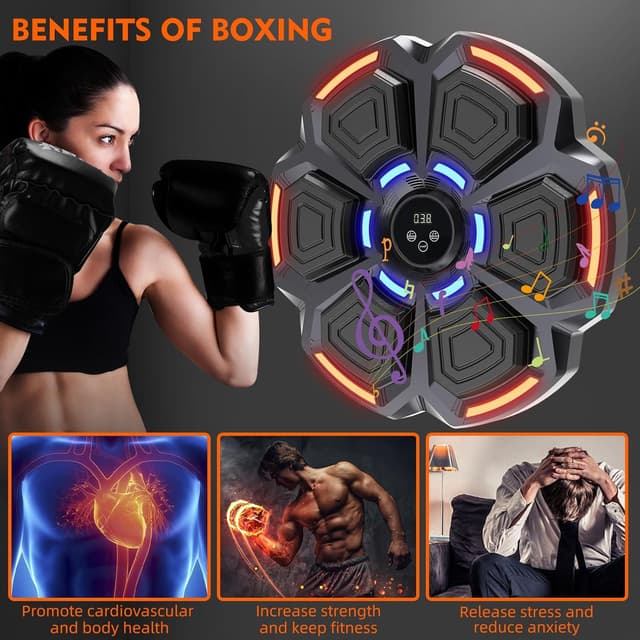 Detalle 2 de snawowo Music Boxing Machine 9 velocità 🥊