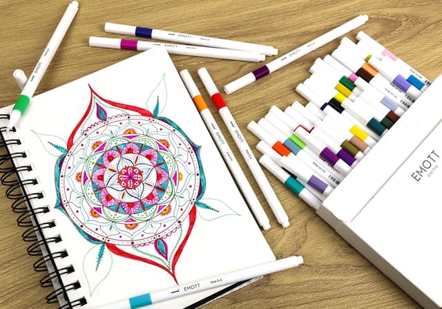 Thumbnail 5 de Uni-ball EMOTT Estuche 10 marcadores