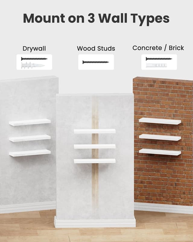 Thumbnail 4 de AMADA HOMEFURNISHING AMFS08 Floating Shelves 15.7
