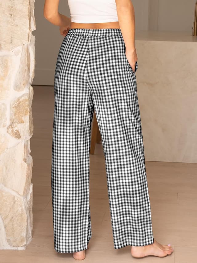 Detalle de ANRABESS 2026 Gingham Pants