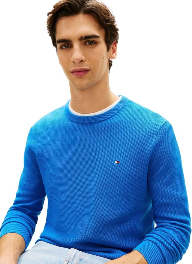 Detalle de Tommy Hilfiger Essential Structure felpa girocollo