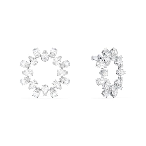 Thumbnail 2 de Swarovski Millenia pendientes aro talla pera, blancos 💍