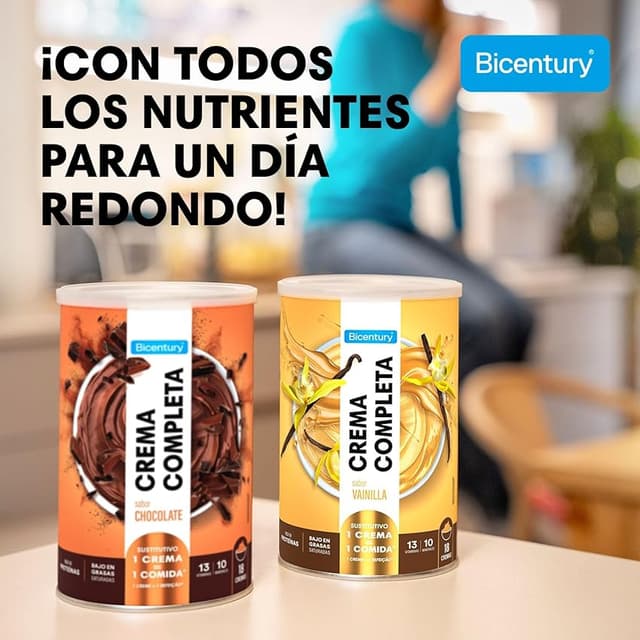 Detalle 2 de Bicentury Crema Completa Sustitutiva de Comida Vainilla 🥄