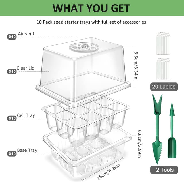 Thumbnail 6 de YAUNGEL seed trays 120 cells propagator