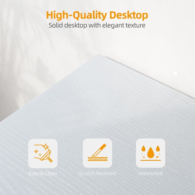 Thumbnail 6 de BEXEVUE scrivania a L 120 x 70 cm reversibile per PC, studio e lavoro (bianco)