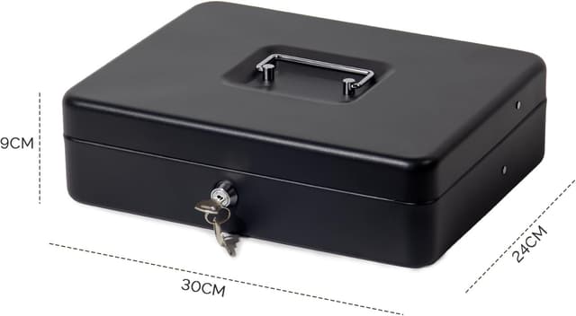 Detalle 2 de GREELUE Geldkassette Groß Abschließend 30x24x9 cm