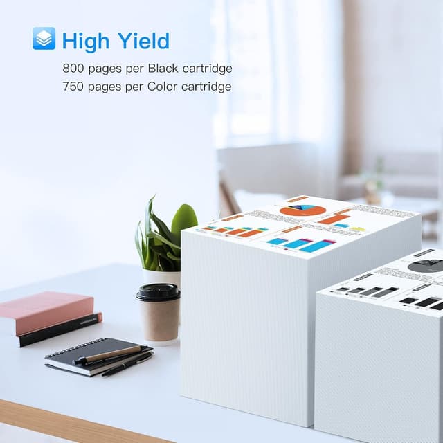 Detalle de LxTek 364XL compatible ink cartridges 4‑pack