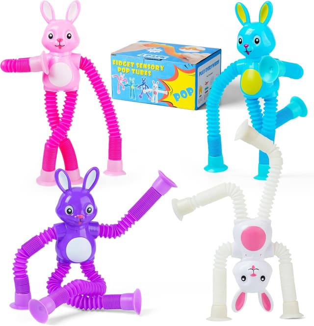 Detalle de Pop Tube Sensory Toys 4 Pack for Easter