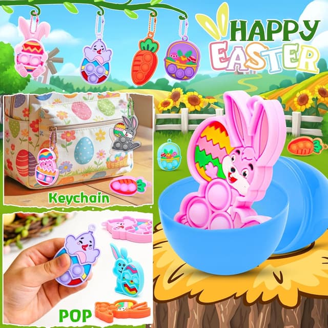 Detalle de Ostergeschenke Kinder 12 Ostereier zum Befüllen