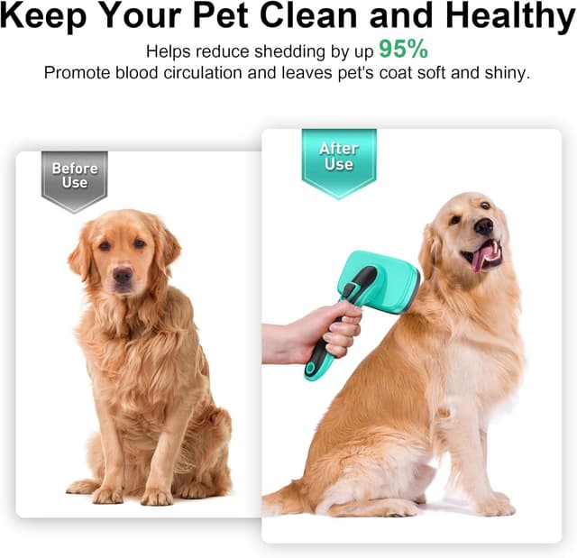 Thumbnail 4 de WOPQAEM Self-Cleaning Slicker Dog Brush 95%