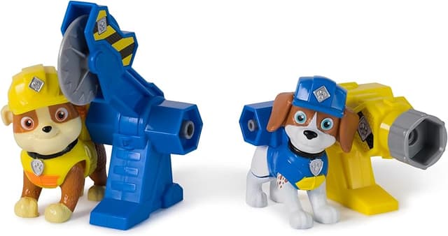 Detalle 1 de Patrulla Canina Rubble & Crew Pack figuras 2 accesorios