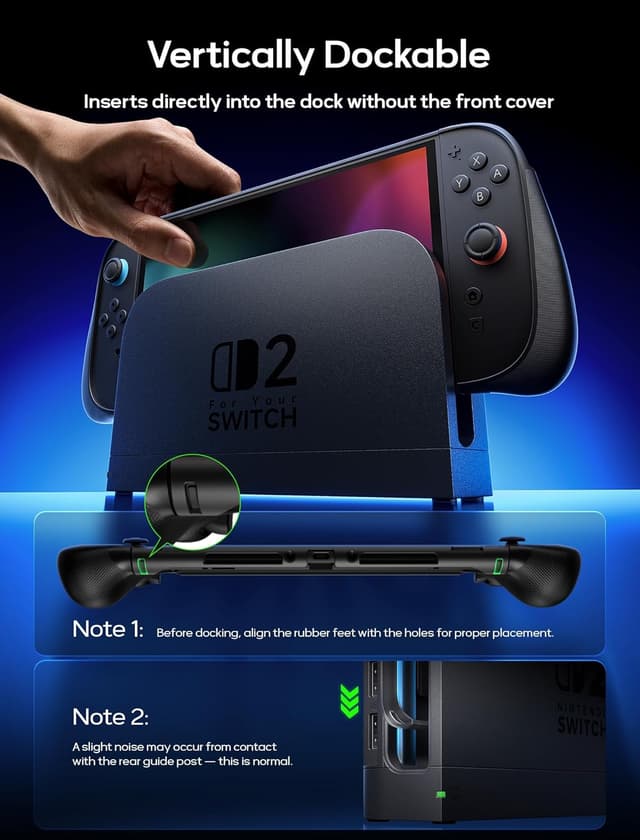 Thumbnail 6 de JSAUX Split-Schutzhülle für Switch 2 – Schutzhülle mit Griff